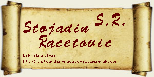 Stojadin Račetović vizit kartica